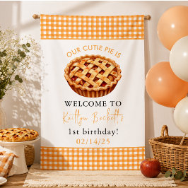 かわいいベイビー1歳の誕生日パーティー 横断幕