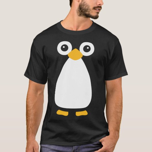 かわいいベクターペンギン Tシャツ (正面)
