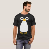 かわいいベクターペンギン Tシャツ (正面フル)