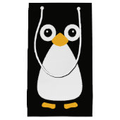 かわいいベクトルペンギン スモールペーパーバッグ (正面)