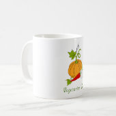 かわいいベジタリアンデイミニマリストロマンティックコーヒーM コーヒーマグカップ (正面左)