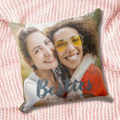 かわいいベスティーズ埃っぽいブルーのハートと名前 クッション