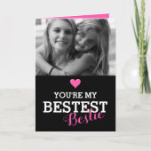 かわいいベストフレンドカスタムフォト | ベストー カード (正面)