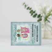 かわいいベストフレンドギフト、面白い友情の日ギフト ポストカード (スタンド正面)