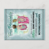 かわいいベストフレンドギフト、面白い友情の日ギフト ポストカード (正面)