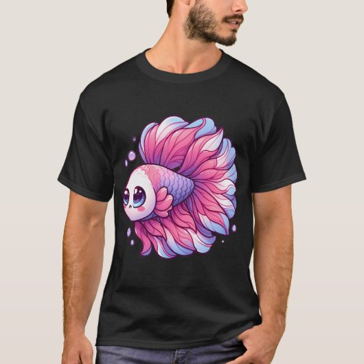 かわいいベタ Tシャツ (正面)
