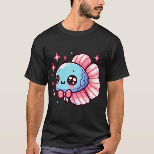 かわいいベタ Tシャツ (正面)