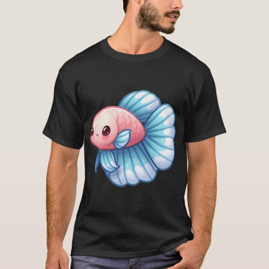かわいいベタ Tシャツ (正面)