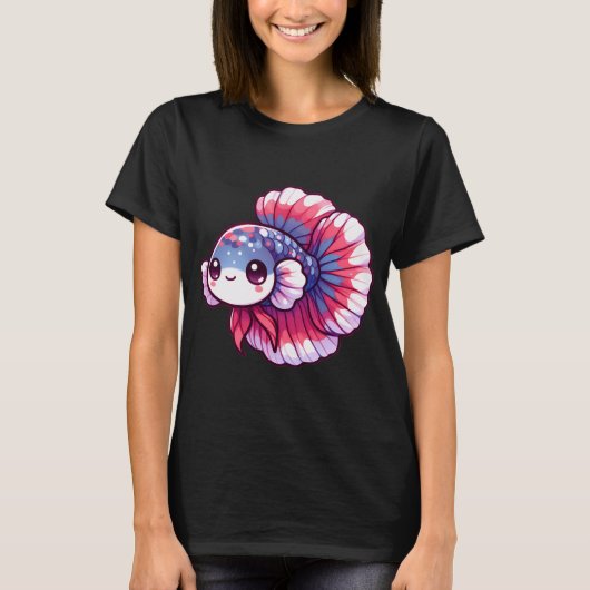 かわいいベタ Tシャツ (正面)