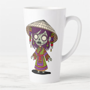 かわいいベトナムゾンビ カフェラテマグ