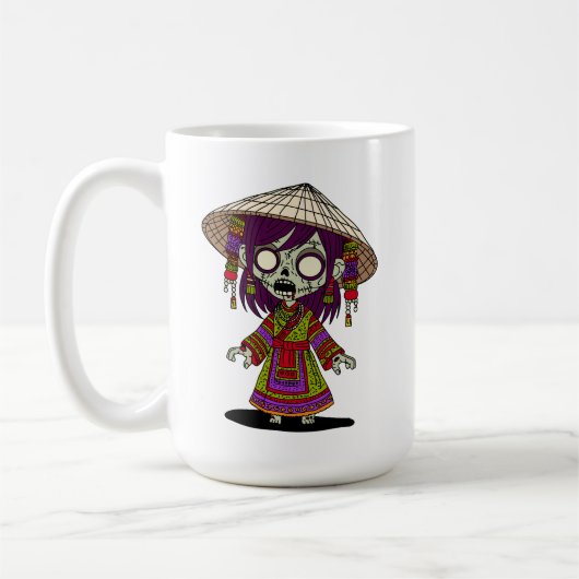 かわいいベトナムゾンビ コーヒーマグカップ (左)