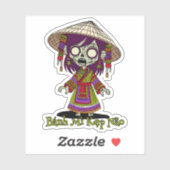 かわいいベトナムゾンビ シール (シート)