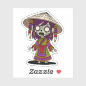 かわいいベトナムゾンビ シール (シート)