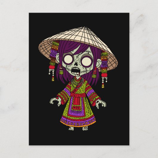 かわいいベトナムゾンビ ポストカード (正面)