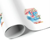 かわいいベビシャワーギフトラップラッピング紙 ラッピングペーパー (ロールコーナー)