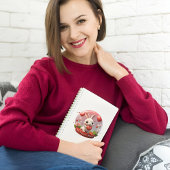 かわいいベビーうさぎバレンタインハートラブノートブック ノートブック