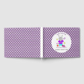 かわいいベビーおもちゃバニーラビットベイビーシャワー ゲストブック (全面)