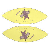 かわいいベビーこうもり飛んでいるの漫画イラストレーション アメリカンフットボール (パネル)