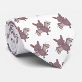 かわいいベビーこうもり飛んでいる漫画イラストレーション ネクタイ (ロール)