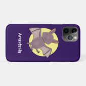 かわいいベビーこうもり飛んでいる漫画イラストレーション Case-Mate iPhoneケース (裏面(横))