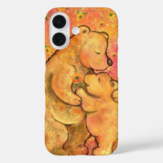 かわいいベビーとママがiPhoneケースを支える Case-Mate iPhoneケース (裏面)