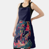 かわいいベビーとミイラ象  エプロン (インサイチュ)