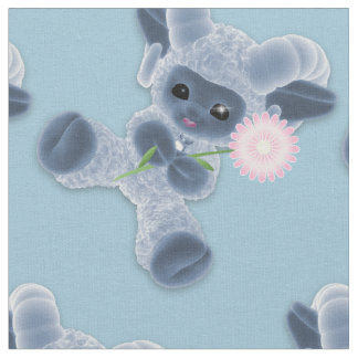 かわいいベビーぬいぐるみラムカントリーブルー ファブリック