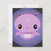 かわいいベビーのこうもりの招待状 招待状 (正面)