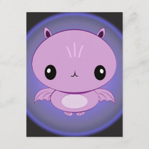 かわいいベビーのこうもりの招待状 招待状