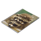 かわいいベビーのアライグマ ノートブック (左側)