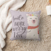 かわいいベビーのアルパカ クッション (ブランケット)