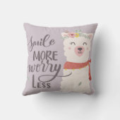 かわいいベビーのアルパカ クッション (裏面)