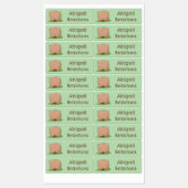 かわいいベビーのウォンバットカパーソナライズされたートゥー ラベル (シート)
