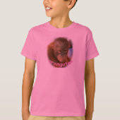 かわいいベビーのオランウータンファン Tシャツ (正面)