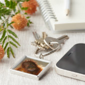 かわいいベビーのオランウータン キーホルダー (側面)