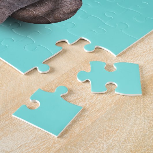 かわいいベビーのカバのヒッピー ジグソーパズル (側面)