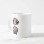 かわいいベビーのカメ コーヒーマグカップ (正面左)
