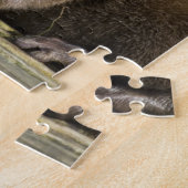 かわいいベビーのカワウソ ジグソーパズル (側面)