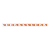 かわいいベビーのキツネ|の森林ベビーシャワー サテンリボン (正面)