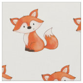 かわいいベビーのキツネ|の森林動物 ファブリック (クローズアップ)
