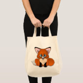 かわいいベビーのキツネ トートバッグ (正面(商品))