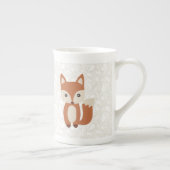かわいいベビーのキツネ ボーンチャイナマグカップ (右)