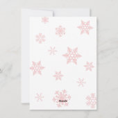 かわいいベビーのクリスマス シーズンカード (裏面)