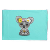 かわいいベビーのコアラのヒッピー 枕カバー (裏面)