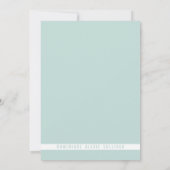 かわいいベビーのシカの写真の誕生の発表 案内状 (裏面)