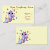 かわいいベビーのドラゴン 名刺 (正面/裏面)