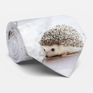 かわいいベビーのハリネズミの写真テンプレート ネクタイ