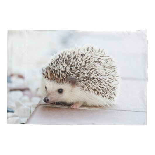 かわいいベビーのハリネズミ動物 枕カバー (裏面)