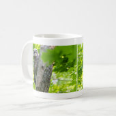 かわいいベビーのフクロウ コーヒーマグカップ (正面左)