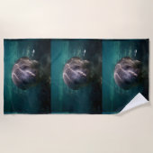 かわいいベビーのマナティーのビーチタオル ビーチタオル (正面)